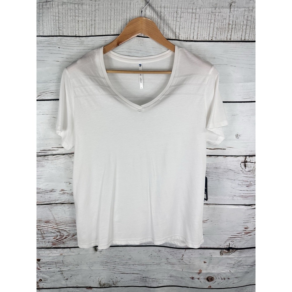 Kuhl Women's Short Sleeve V-Neck Tee in White